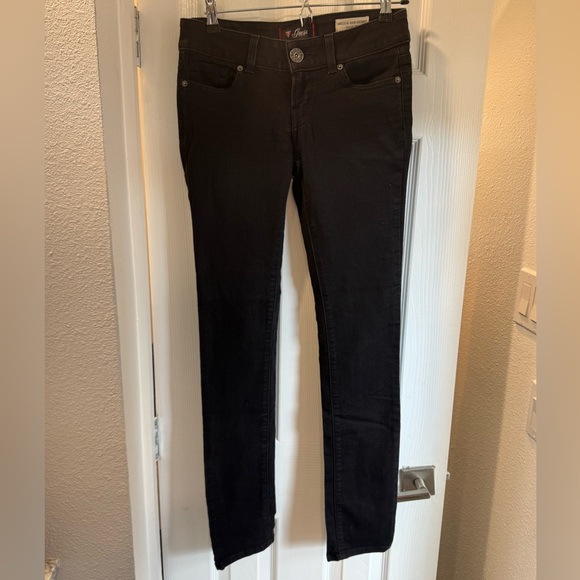 Guess Black Sarah Fit Medium Rise Skinny Jeans - Picture 1 of 5